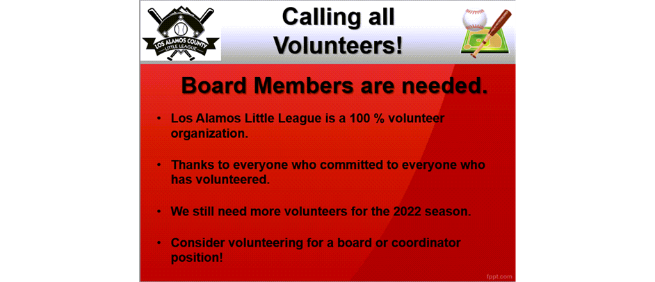 Volunteers Needed!